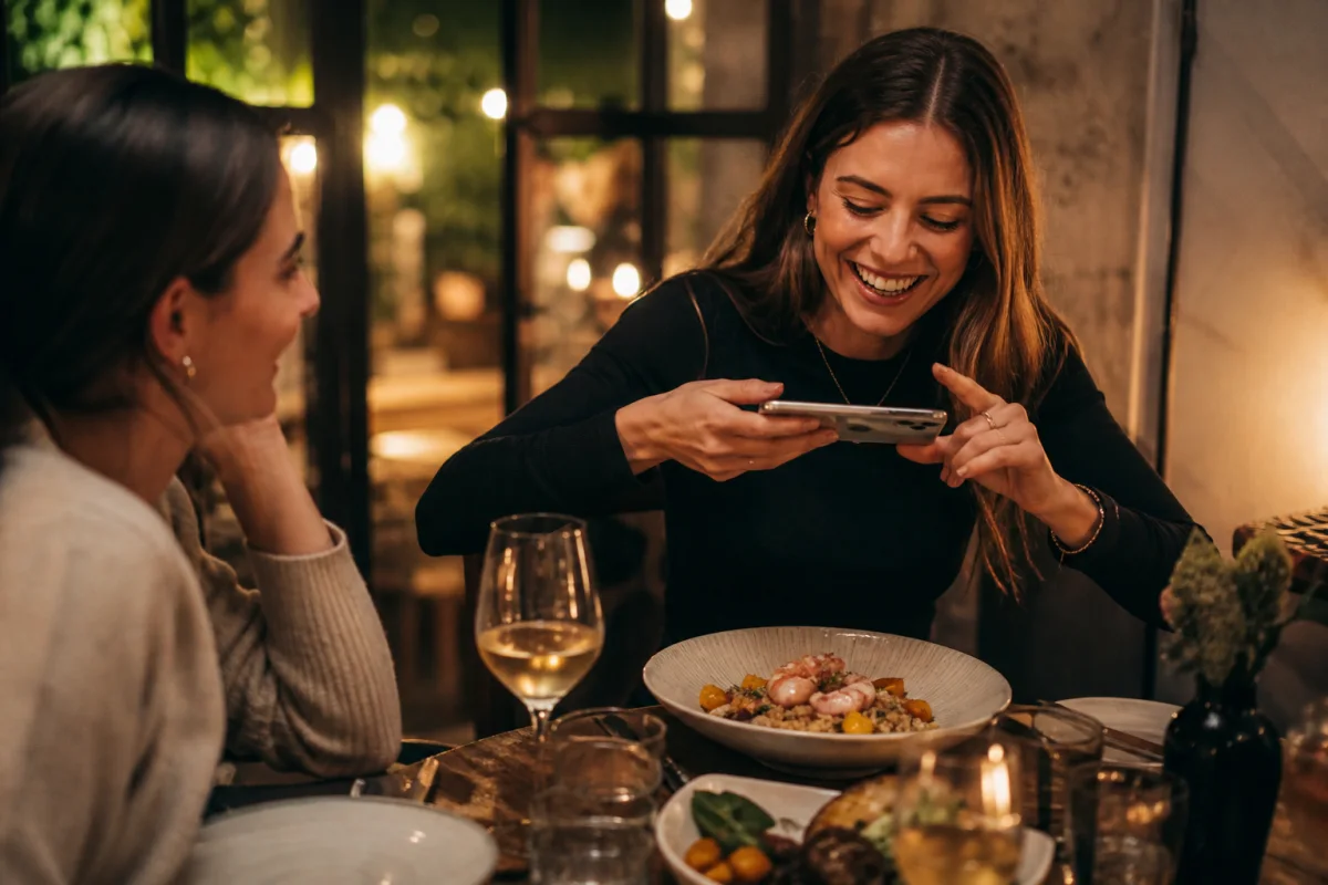 Mangia e crea contenuti
